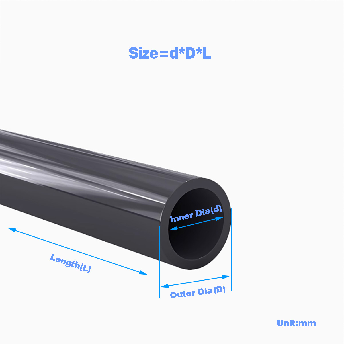 Aquarium Fish Buy - Black PVC Plastic Pipe Hollow Tube/Fish