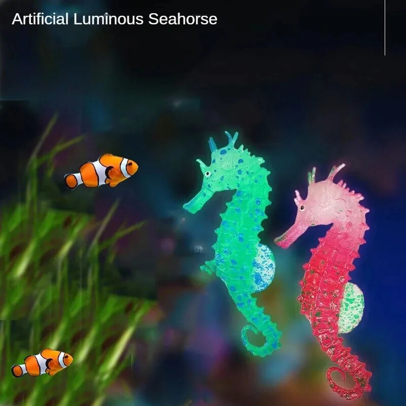 Fish Toys For Aquarium - Fish Tank Aquascape Decorations Simulation Glow