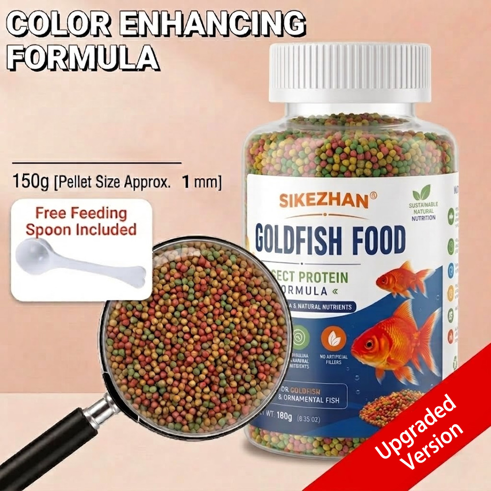 Fish Food Flake - Color Enhancing Goldfish Food Insect Protein