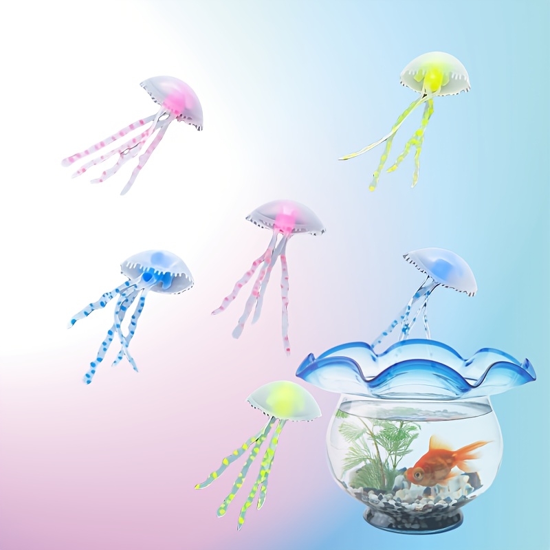 3/5Pcs Luminous Jellyfish Aqua - Fish Toys For Aquarium recension och pris
