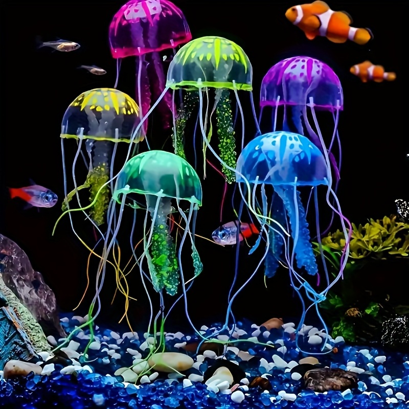 3/5Pcs Luminous Jellyfish Aqua - Fish Toys For Aquarium recension och pris