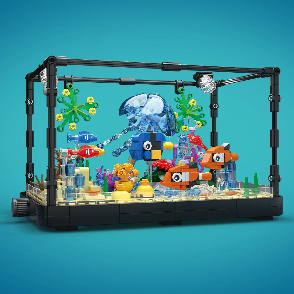 Fish Tank Building Block Set w - Fish Toys For Aquarium recension och pris