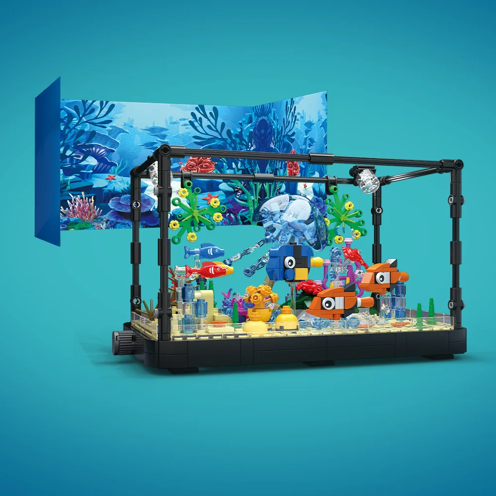 Fish Tank Building Block Set w - Fish Toys For Aquarium recension och pris