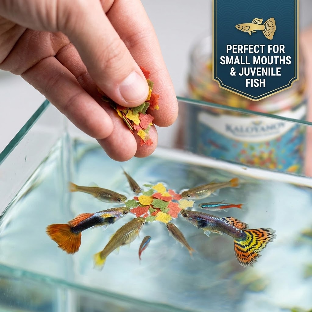 Tri-Color Aquarium Fish Food F - Fish Food Flake recension och pris
