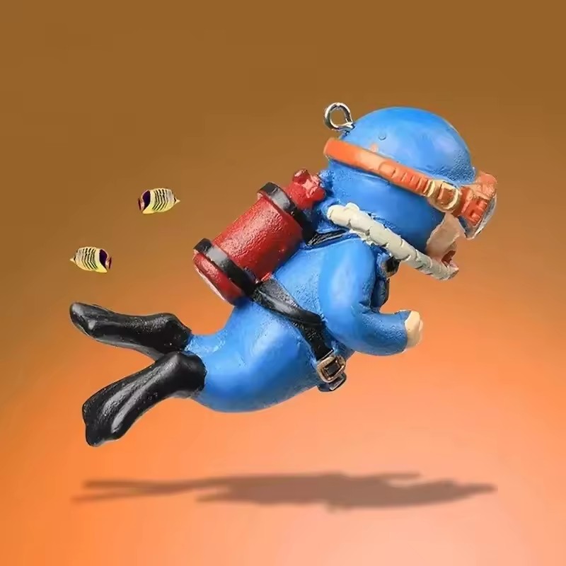 Fish Tank Diver Ornaments Land - Aquarium Fish Popular recension och pris